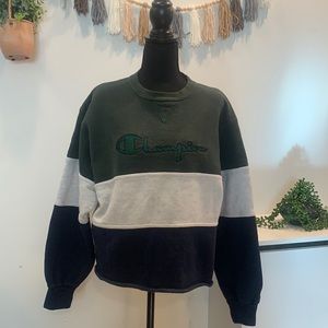 Vintage 90s champion made in the USA cropped pullover crewneck sweatshirt